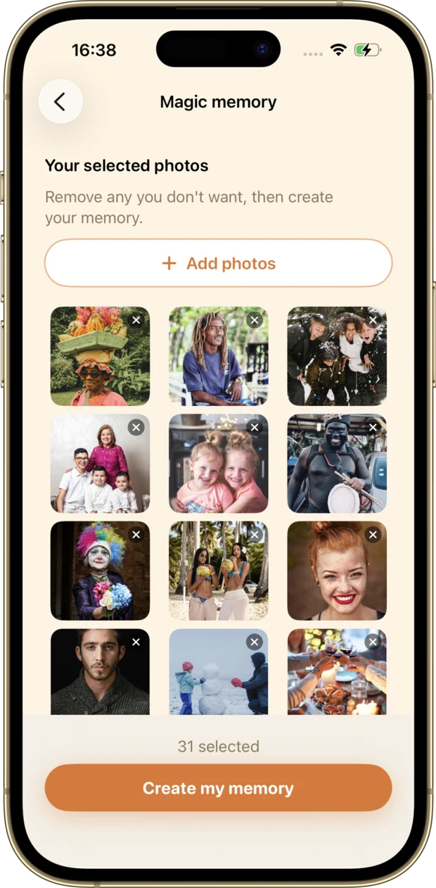 Screenshot der Souveneo App 5/9